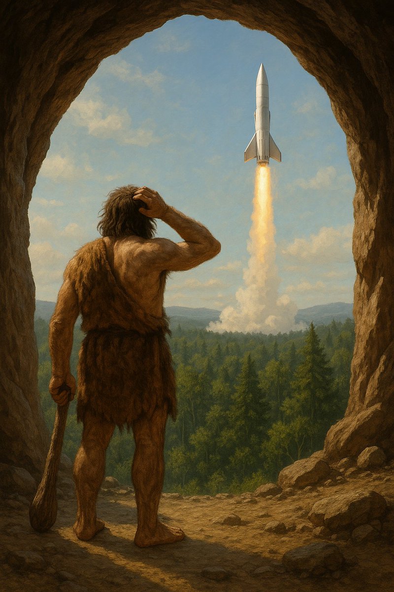 When someone calls spaceflight pointless, I often search for the right words.

Imagine a caveman standing at the entrance of his cave 40,000 years ago, staring out at the forest.

“What’s the point of exploring? There’s nothing out there that could possibly improve our lives.”
