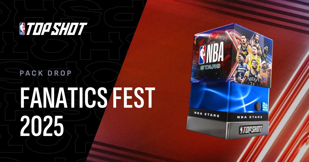 Hopefully <a href="/NBATopShot/">NBA Top Shot</a> can nail down geolocation locking pack redemptions and/or hiding specific packs from the feed if they're open redemption.

📦 nbatopshot.com/p/fanatics-fest

This pack is able to be claimed by any account as of right now, good luck.