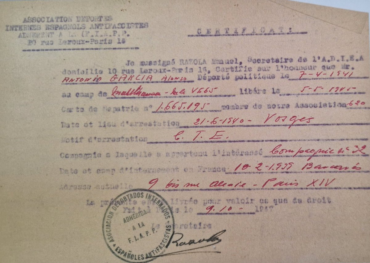 DEMD-Ebre (@memoriaportes) on Twitter photo #Taldiacomavui de 1940, just fa 85 anys, Antonio Garcia Alonso, el fotògraf tortosí de Mauthausen, és capturat a Autrey mentre treballa a la Línia Maginot i és enviat posteriorment al Frontstalag de Baccarat. És l'inici del periple nazi.
<a href="/catmemoria/">Memorial Democràtic</a>
<a href="/Tortosa/">Ajuntament de Tortosa</a> #Taldiacomavui de 1940, just fa 85 anys, Antonio Garcia Alonso, el fotògraf tortosí de Mauthausen, és capturat a Autrey mentre treballa a la Línia Maginot i és enviat posteriorment al Frontstalag de Baccarat. És l'inici del periple nazi.
<a href="/catmemoria/">Memorial Democràtic</a>
<a href="/Tortosa/">Ajuntament de Tortosa</a>