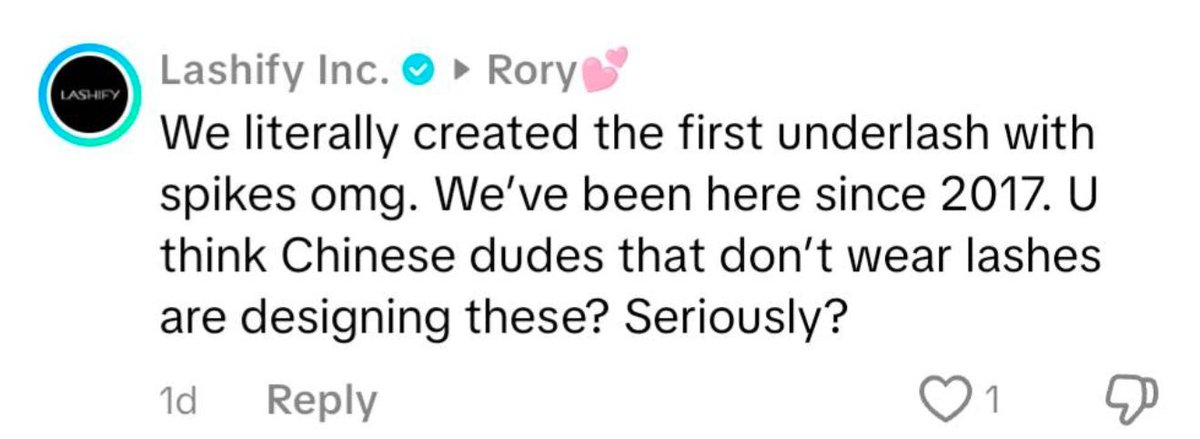 feathervz's tweet photo. @lashify Please have your CEO google search when lashes were invented bc clearly i couldn’t explain since she blocked me. The company is racist and made micro aggression comments towards asians. So please save your money and don’t buy from them. https://t.co/qPm7eRlFI2