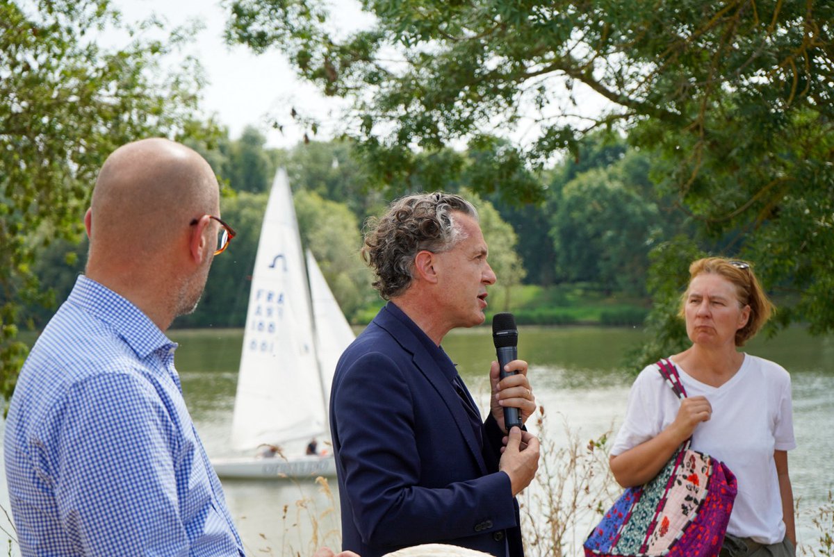 ChristopheBechu's tweet image. Inauguration de la promenade de Reculée ce matin à Angers.
Une promenade d’1,7 km pour les piétons et les cyclistes, végétalisée, pour que les Angevins se réapproprient leur rivière, la Maine ! ⛵️