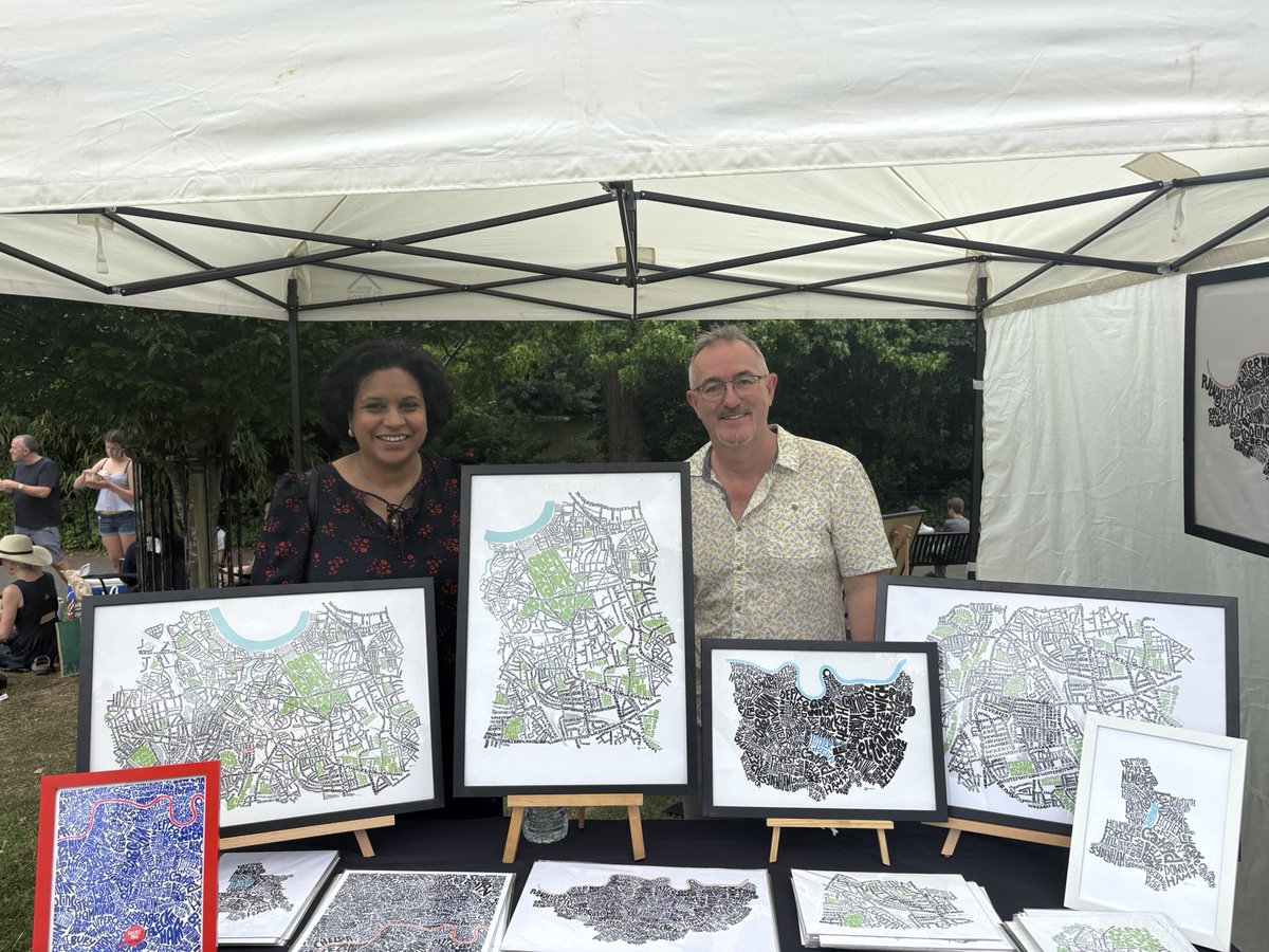Fantastic atmosphere at Lee Manor Garden Festival, with plenty of excellent stalls.

One of the highlights was local artist Mark, who creates beautiful word maps of London and all its local areas
 <a href="/MeOnTheMap/">Me On The Map</a>