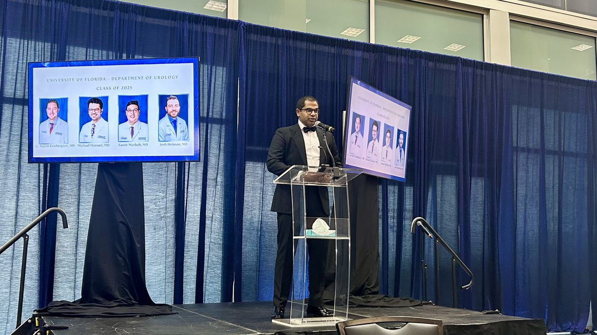 DrJohnMDiBi's tweet image. Another wonderful bittersweet @UF_Urology graduation. We and our patients will miss these incredible doctors and people. Thank you to Drs. Joseph and Sharadin for putting on a wonderful program, featuring @AmerUrological president elect Dr. Stringer #Urogators @Endo_Society
