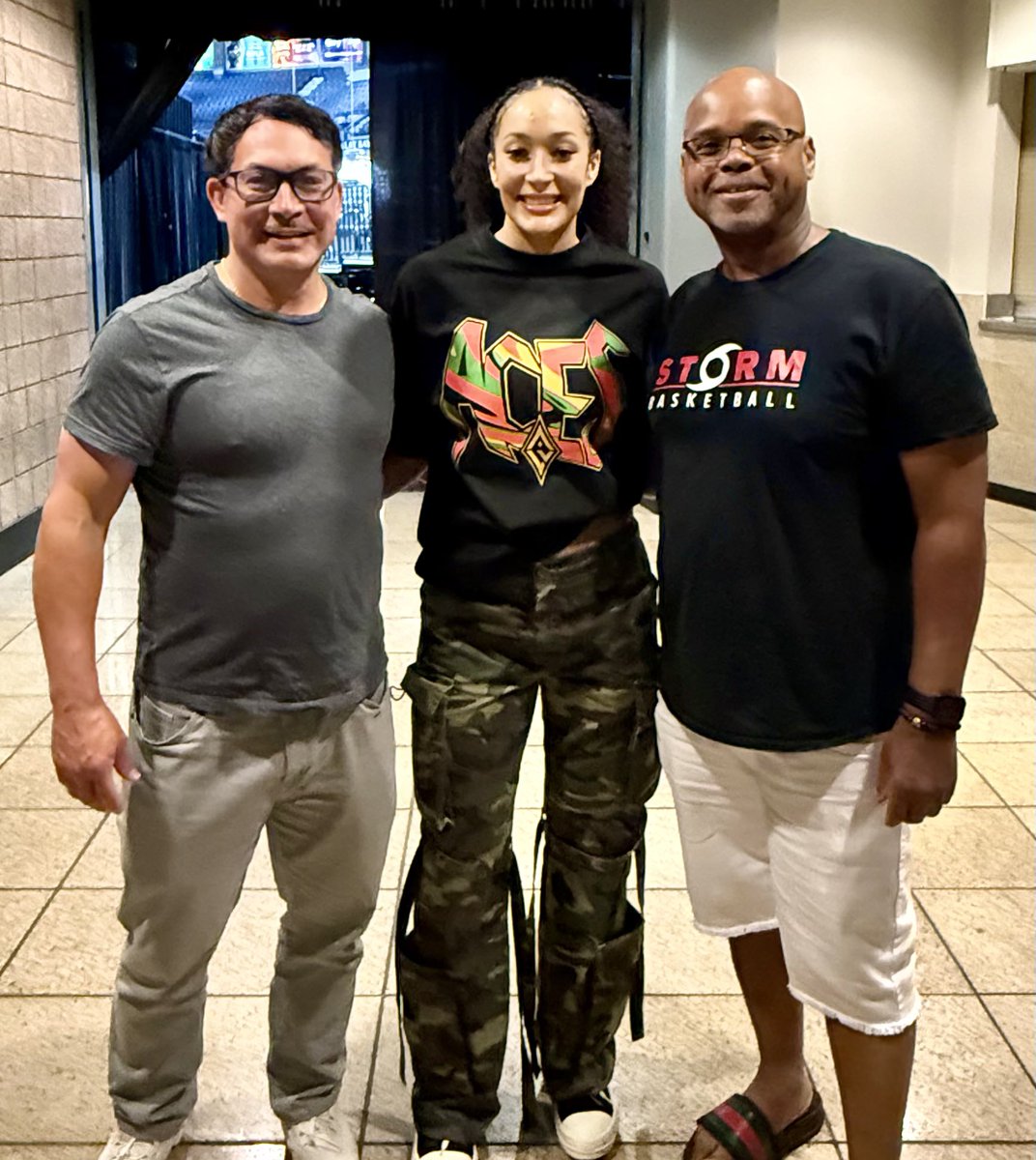 Had a chance to see Aaliyah Nye and the Aces play yesterday — great game day environment.  Hung out with her dad and caught up with Aaliyah after the game.  She played well and has great community support. Extremely proud of and happy for her.