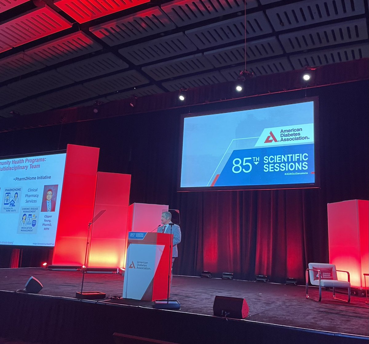 Our very own, Dr. Joshua J. Neumiller, delivering his ADA Presidential address. We are so very proud of him. Bravo!👏