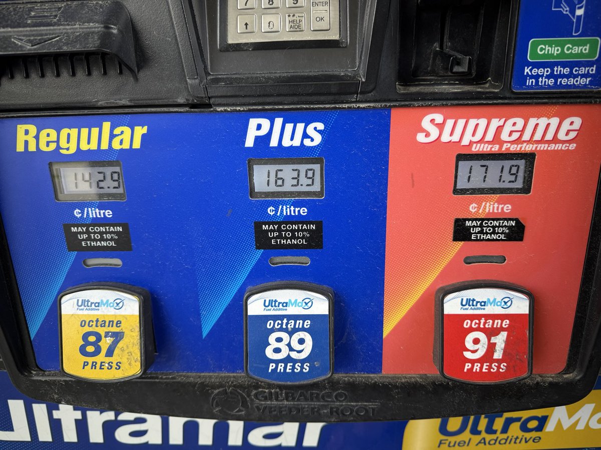 JayGen π erπ¨π¦ (@jaygenxer) on Twitter photo Great weather in Ontario? Gas β½οΈ pricing be likeβ¦
FCK Ontarians!
Regular 142.9
Diesel 143.9 Great weather in Ontario? Gas β½οΈ pricing be likeβ¦
FCK Ontarians!
Regular 142.9
Diesel 143.9