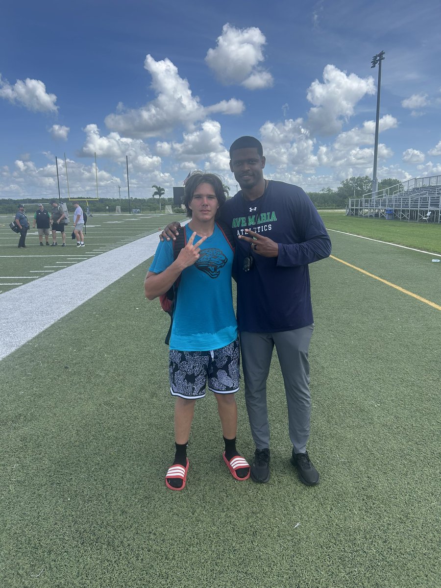 Had fun at Ave Maria camp ty <a href="/CoachTStreet/">Tommy Streeter Jr</a> for the opportunity