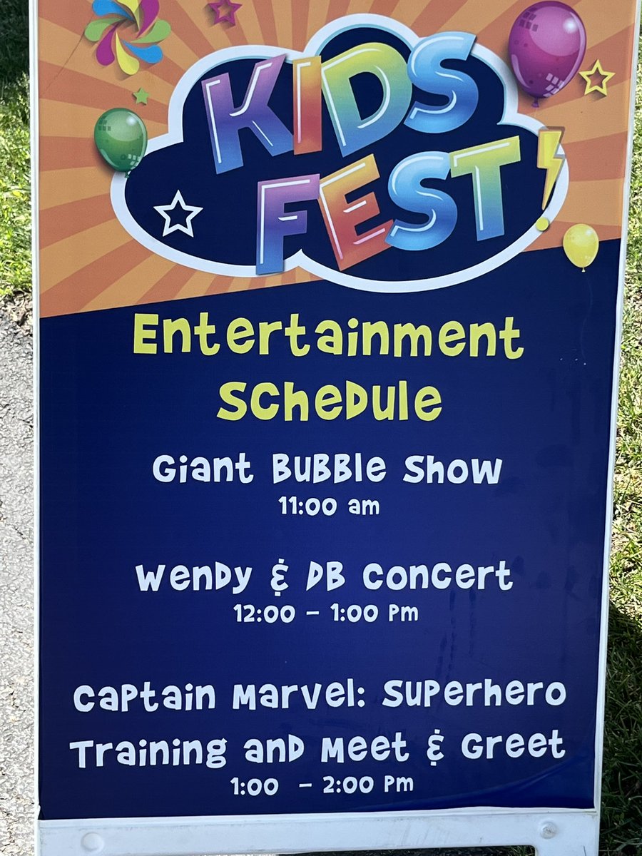 Come out to Kids Fest at the Wheeling Park District performance pavilion!  Beautiful day to get outside!