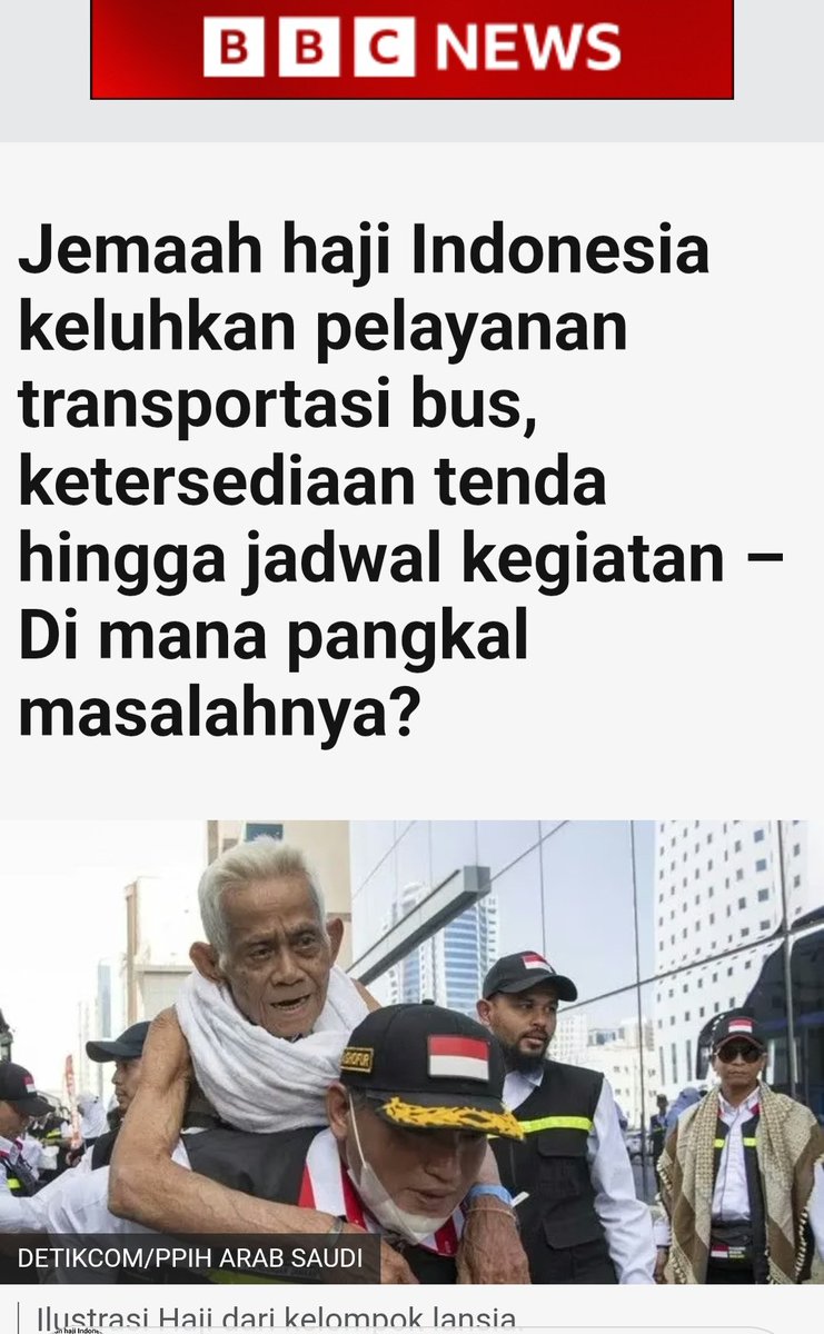 Lebaran Haji memang sudah lewat beberapa hari... Tapi berita ini masih relevan sampai sekarang, Mengapa? Karena fakta dan data di lapangan pelaksanaan Ibadah Haji Tahun 2025 memang Amburadul... Ditunggu Pansus Haji 2025!!!
<a href="/B3doel___/">b3'doel</a>
<a href="/narkosun/">narkosun</a>
<a href="/mulanbilqis/">M u l a n</a>
google.com/amp/s/www.bbc.…