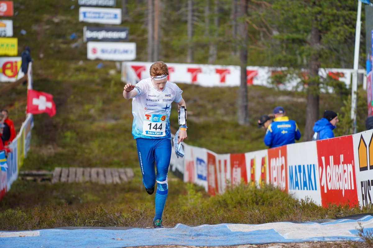 Idren maailmancupin miesten keskimatka oli ruotsalaisten näytös.
Suomen miesten parhaina Touko Seppä (13.) &amp; Aaro Aho (17.)

🥇 Max Peter Bejmer SWE 
🥈 Anton Johansson SWE
🥉 Gustav Bergman SWE

Tulokset: r.emit.live/followfull.php…

Kuva: Svensk Orientering / Tero Marjamäki