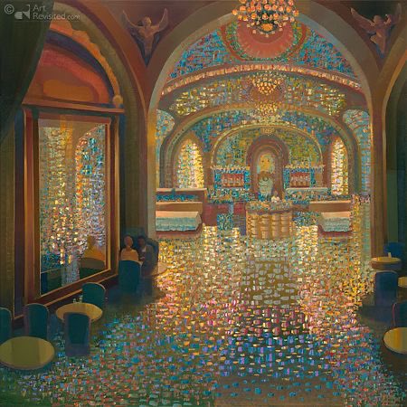 Ton Dubbeldam
‘Midnight in Paris 
Another stunning piece of work. by this artist from Holland 
If he’s a new artist to you a treat is in store . All his work is this good!