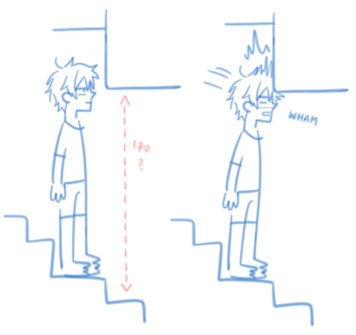 Sorappane's tweet image. at my home the 1st floor ceiling starts mid staircase like this so everyday I would have to always duck down but I'd whack my head whnvr I forget to 😔