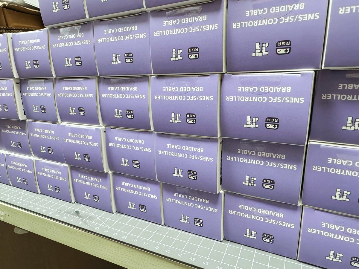 The SNES/SFC Controller Braided Cable has been shipped.🎉🎉🎉🎉

jt-studios.com/product/snesco…