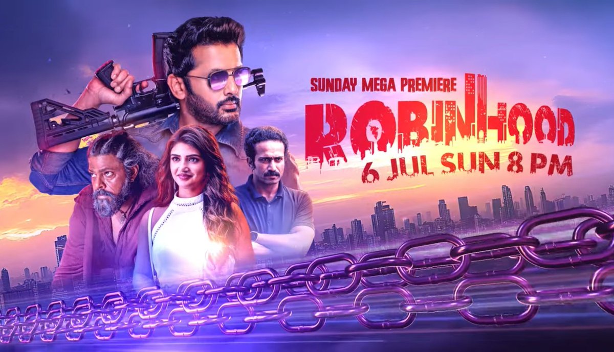 South Hindi Dubbed Movies (@shdmovies) on Twitter photo #Robinhood (Hindi) TV Premiere
<a href="/VenkyKudumula/">Venky Kudumula</a> <a href="/actor_nithiin/">nithiin</a> <a href="/sreeleela14/">Sreeleela</a> #RajendraPrasad <a href="/vennelakishore/">vennela kishore</a> <a href="/DevdattaGNage/">Devdatta G Nage</a> #ShineTomChacko <a href="/actorbrahmaji/">Brahmaji</a> <a href="/mimegopi/">mimegopi</a> <a href="/LalDirector/">Lal</a> <a href="/TheKetikaSharma/">Ketika Sharma</a> <a href="/davidwarner31/">David Warner</a> <a href="/gvprakash/">G.V.Prakash Kumar</a> <a href="/boselyricist/">chandrabose</a> #Robinhood (Hindi) TV Premiere
<a href="/VenkyKudumula/">Venky Kudumula</a> <a href="/actor_nithiin/">nithiin</a> <a href="/sreeleela14/">Sreeleela</a> #RajendraPrasad <a href="/vennelakishore/">vennela kishore</a> <a href="/DevdattaGNage/">Devdatta G Nage</a> #ShineTomChacko <a href="/actorbrahmaji/">Brahmaji</a> <a href="/mimegopi/">mimegopi</a> <a href="/LalDirector/">Lal</a> <a href="/TheKetikaSharma/">Ketika Sharma</a> <a href="/davidwarner31/">David Warner</a> <a href="/gvprakash/">G.V.Prakash Kumar</a> <a href="/boselyricist/">chandrabose</a>