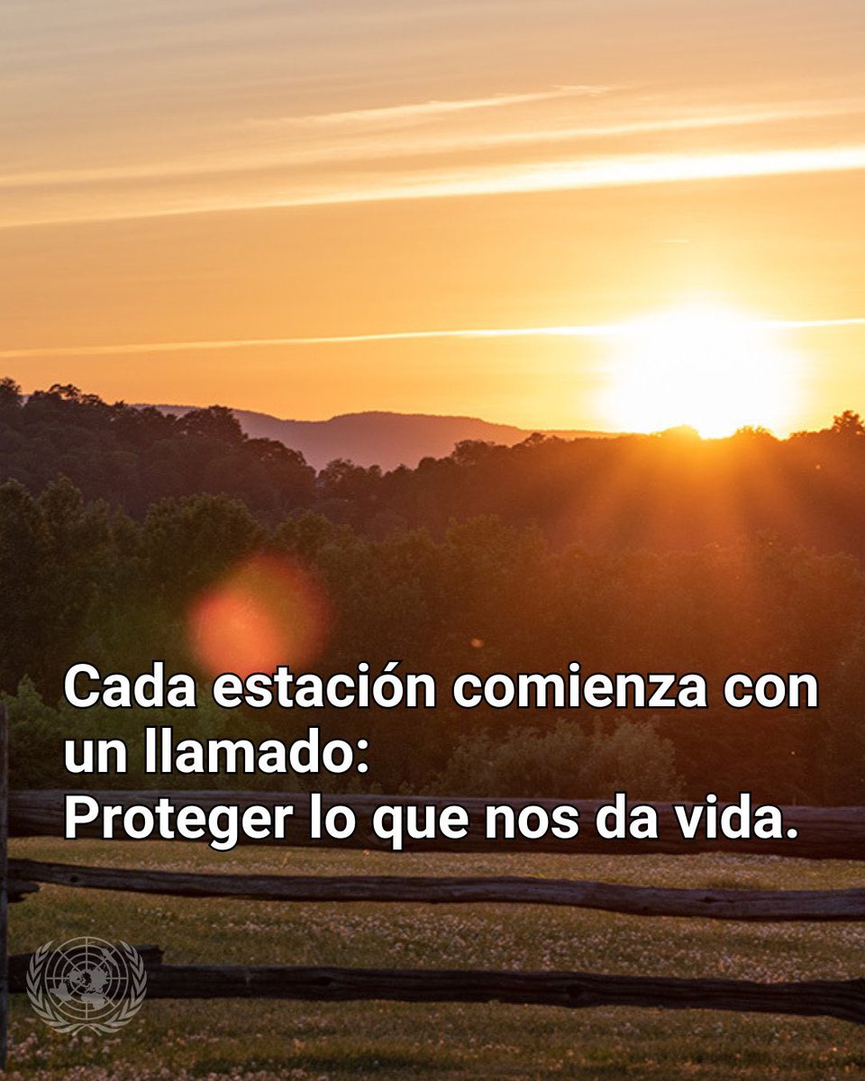 ☀️ El Día del Solsticio marca el inicio del verano en el hemisferio norte y del invierno en el sur.

Desde hace milenios, estas fechas celebran la conexión entre la tierra, la luz y la cosecha. Un símbolo de renovación y sustento.

un.org/es/observances…