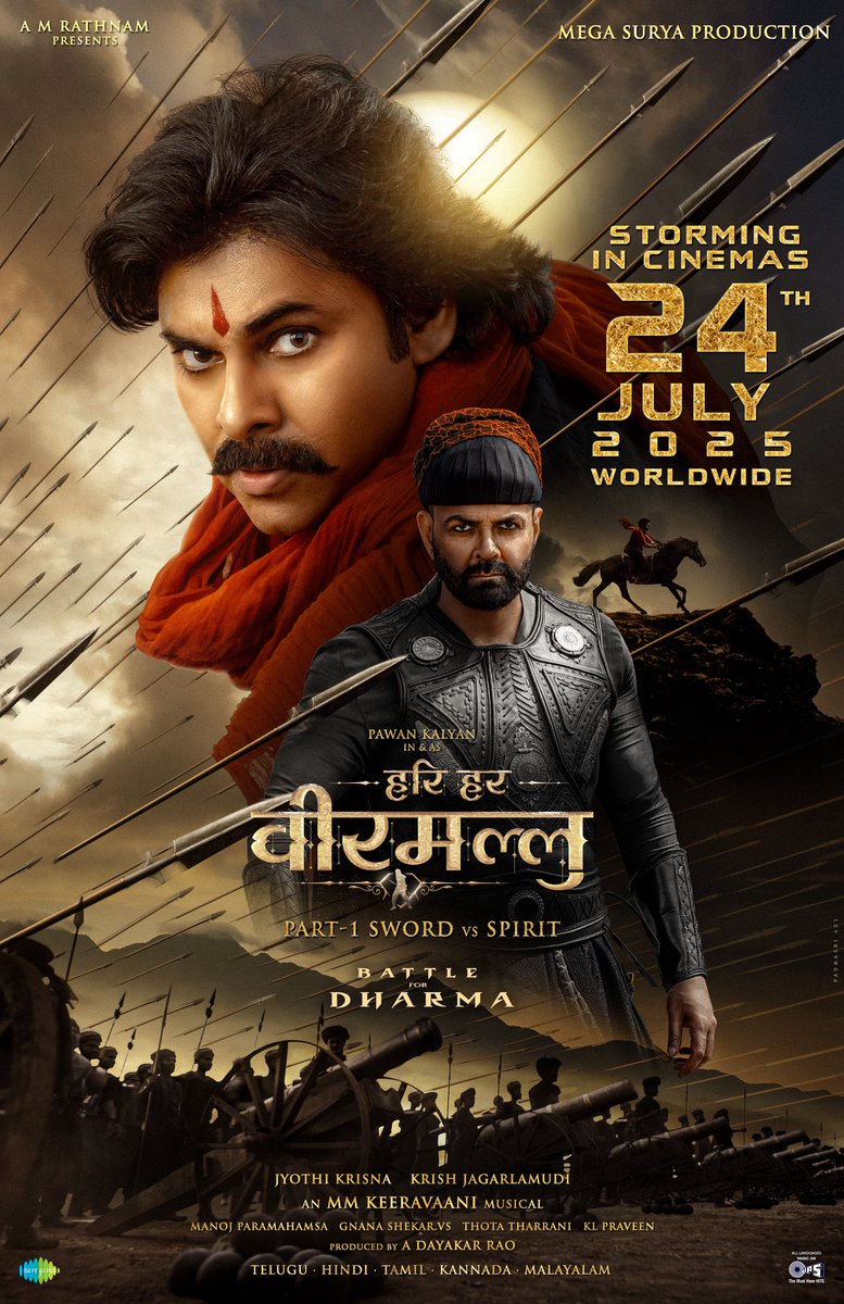 South Hindi Dubbed Movies (@shdmovies) on Twitter photo One fights for Power.
One fights for Dharma.
The clash of legacies begins. ๐ฅ
Witness the Battle for truth, faith and freedom ๐๐ง ๐๐ข๐ง๐๐ฆ๐๐ฌ ๐๐จ๐ซ๐ฅ๐๐ฐ๐ข๐๐ ๐๐ฎ๐ฅ๐ฒ ๐๐, ๐๐๐๐ โ๏ธ๐ฅ
#HariHaraVeeraMallu ๐น
#HHVMonJuly24th #HHVM
Powerstar <a href="/PawanKalyan/">Pawan Kalyan</a> One fights for Power.
One fights for Dharma.
The clash of legacies begins. ๐ฅ
Witness the Battle for truth, faith and freedom ๐๐ง ๐๐ข๐ง๐๐ฆ๐๐ฌ ๐๐จ๐ซ๐ฅ๐๐ฐ๐ข๐๐ ๐๐ฎ๐ฅ๐ฒ ๐๐, ๐๐๐๐ โ๏ธ๐ฅ
#HariHaraVeeraMallu ๐น
#HHVMonJuly24th #HHVM
Powerstar <a href="/PawanKalyan/">Pawan Kalyan</a>