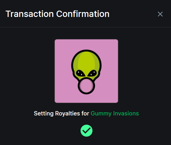 As promised, we have reduced our royalties from 7% down to 5%. This will better align us for our vision, mission and place on the <a href="/energi/">Energi</a> blockchain and of course the best NFT Marketplace <a href="/GonnaMakeItNFTs/">GonnaMakeIt NFT Marketplace</a> . Thank you for your support invaders!