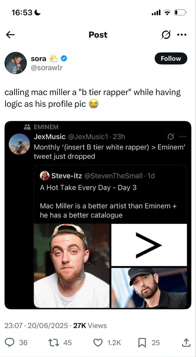Mocking Logic while having a 6/10 in his username😭
