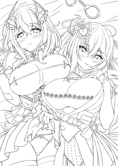 ペン入れ終わったのじゃ。色塗り頑張るのじゃ 