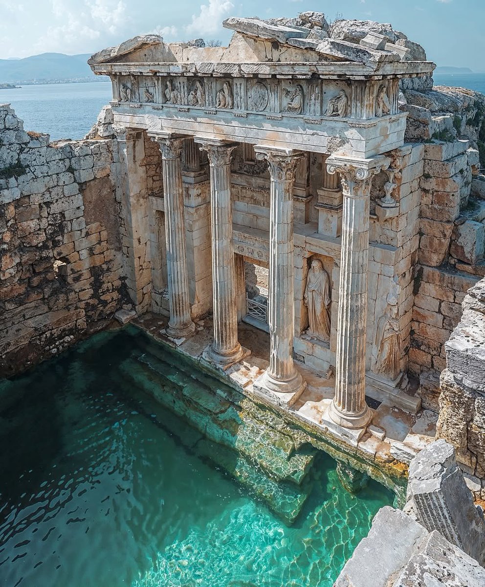 Reflection on an ancient world.