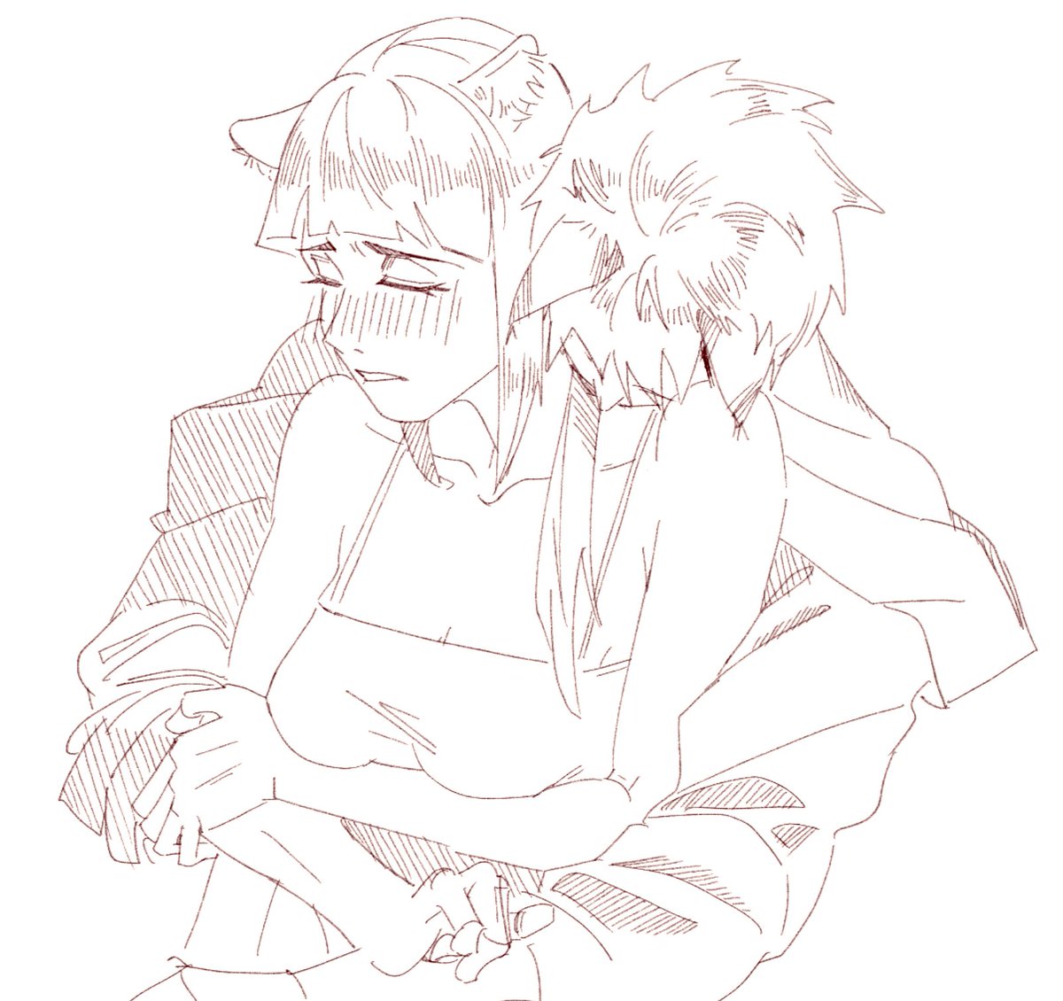 Sheepgrass_1015's tweet photo. Hina is a cat and 🍥 is a fox of course 
Neck kiss is soooo sweet… I’m obsessed 
#naruhina #HINATA https://t.co/FuggQJD2GJ