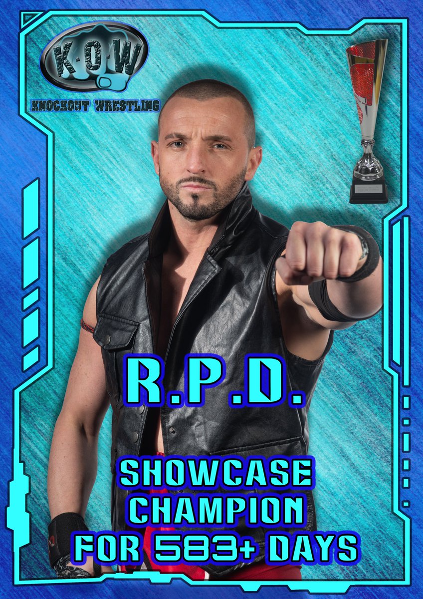 We want to send our congratulations to <a href="/RPDFighter/">RP Davies</a> on reaching 583 days as Showcase Champion, making him the longest title holder of any kind in our entire company's history! The champ will be back in action, defending his trophy at Anarchy live from <a href="/CThelounge/">Cloud9&TheLounge</a> on July 12th!