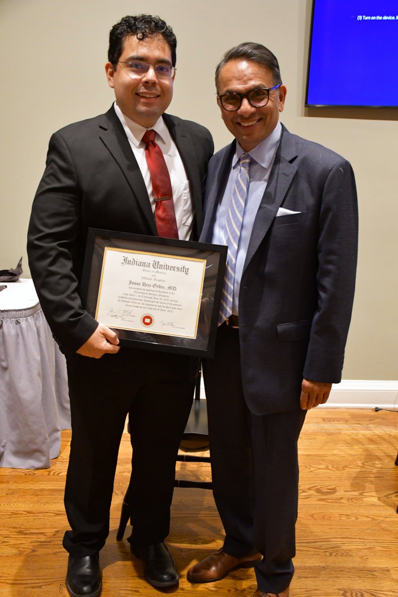 Neurosurgery_IU's tweet image. Thank you to everyone who attended last night's graduation dinner celebrating Hailey Budnick, MD, and Josue Ordaz, MD! Their legacy in our neurological surgery residency program is profound, and we're eager to see their continued impact in the field 🧠