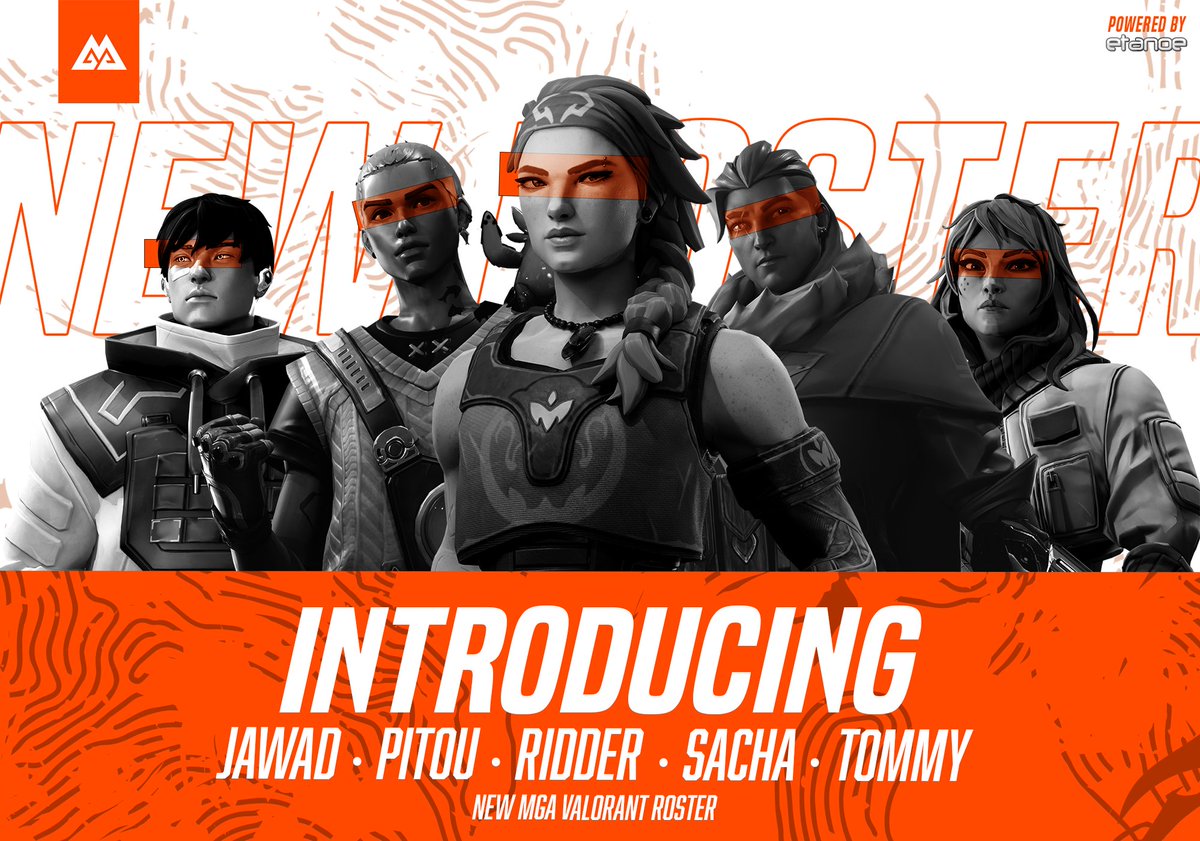 NEW Roster, NEW RULES 🚧 ☢️

Nous accueillons avec fierté notre NOUVEAU ROSTER VALORANT 🔥

💫 <a href="/JawadVLR/">Jawad</a>
🔥 <a href="/PitouVLR/">Pitou</a>
⚡ <a href="/SACHAAAAAA_/">sachabuldum</a>
🧑‍💻 <a href="/TommyVLRT/">Tommy</a>
🥷 <a href="/_Ridderr/">Ridder</a>

💼 <a href="/LobatMNG/">mGa Lobat</a>

Ça serait une erreur de les sous-estimer, croyez-moi...🔥😶‍🌫️😔

#MGAonTOP #Valorant