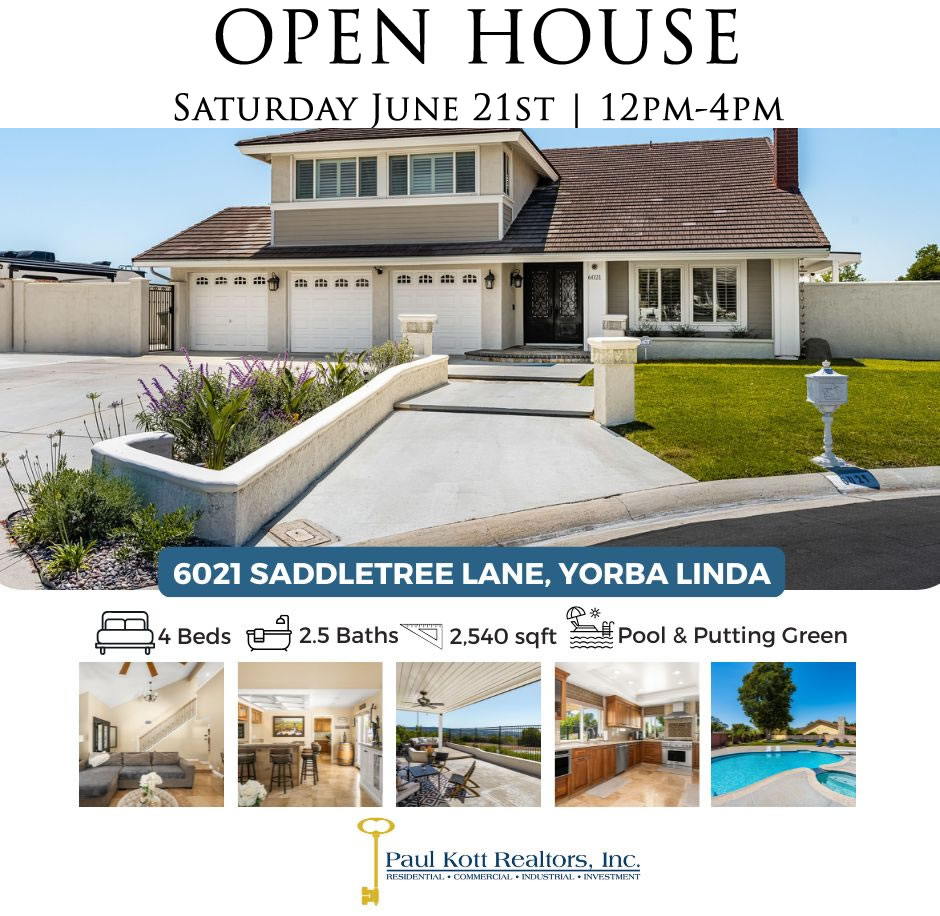 PKRealtors's tweet photo. 🏡2 Open Houses Today!
Saddle Tree: Ocean views, Disneyland fireworks, pool, spa, chef’s kitchen, and more!

Pioneer: Modern Westmont gem w/ updates &amp; solar ⚡
Beautiful day to tour!

#OpenHouse #YorbaLindaRealEstate #OCRealEstate #HouseHunting https://t.co/veVOWPh9hk