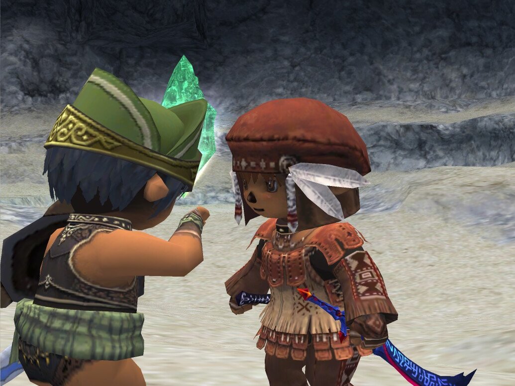 「えーん、クリスタルの中に入れないよ～」
↑一緒に来たけど飛べなかった人
#FF11