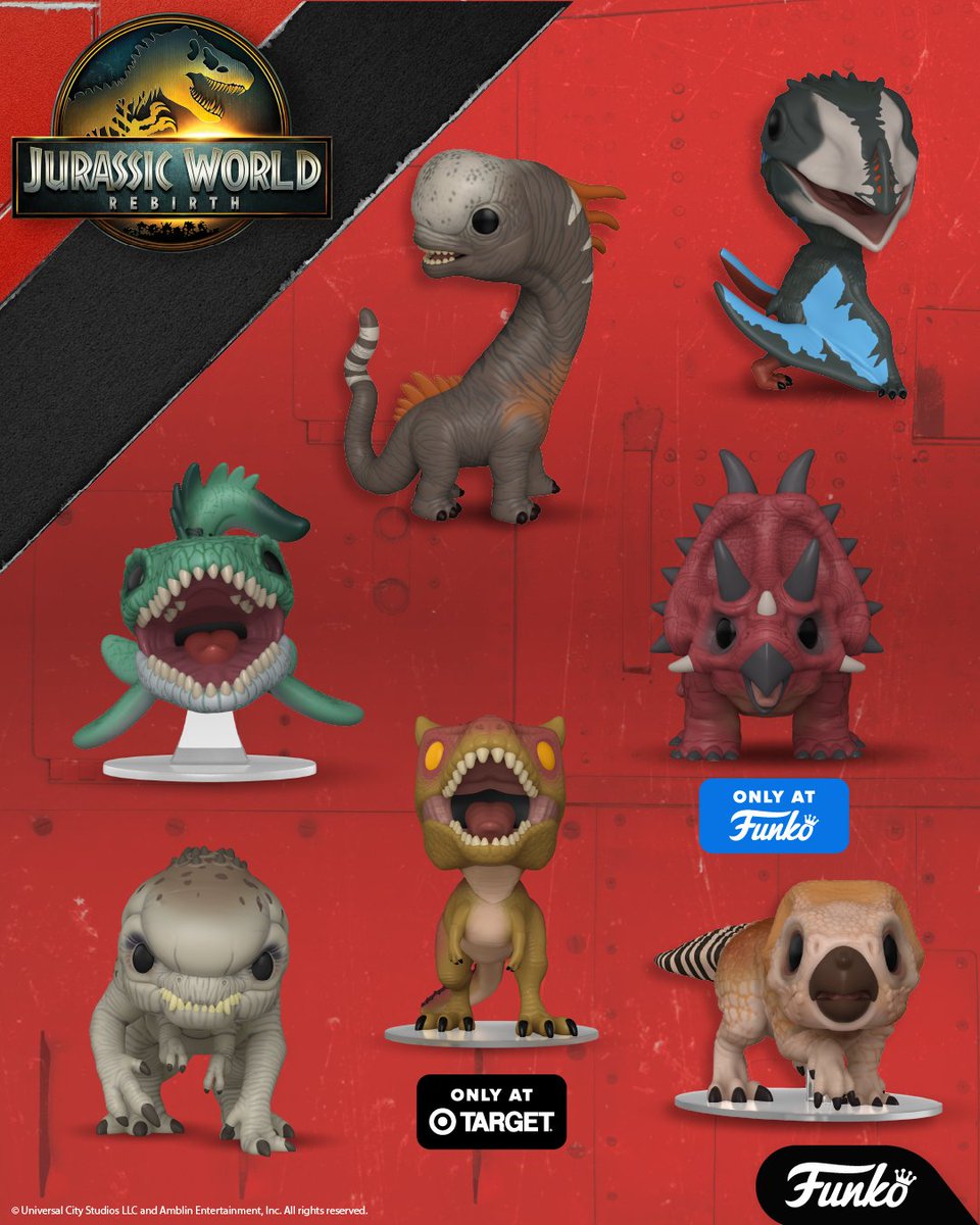 I’m going to need a sample of each of these dinosaurs in my collection… for science purposes, of course. 🦖🧬 Make a run to collect the newest species from Jurassic World Rebirth! bit.ly/4nbVZHq #Funko #FunkoPOP #JurassicWorldRebirth