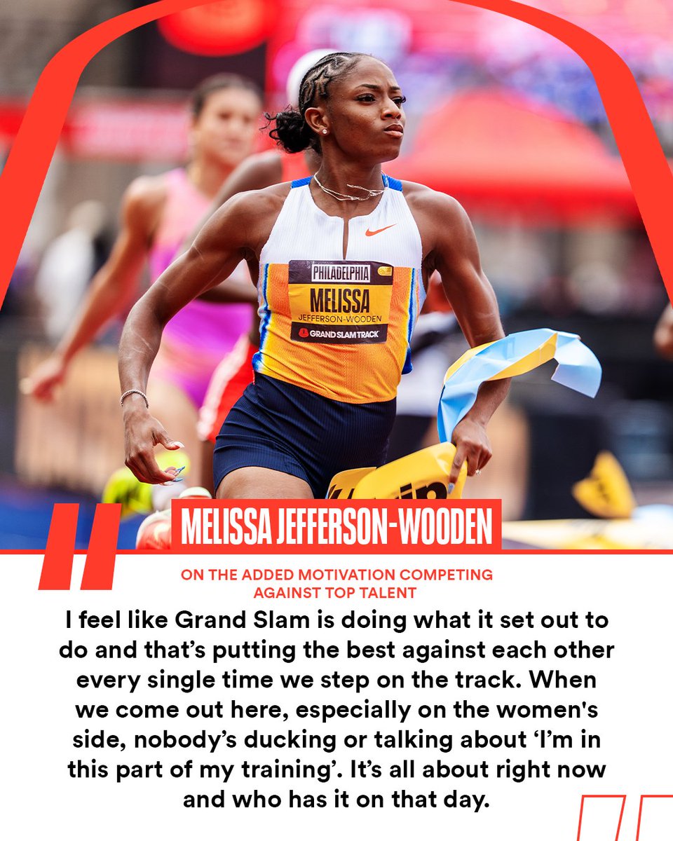 At Grand Slam Track, the best show up 😤 

No dodging. No excuses.