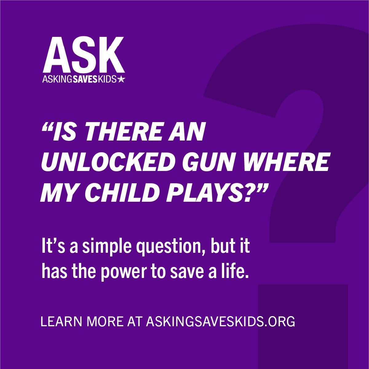 MomsDemand's tweet image. As kids and teens spend more time at friends’ homes during the summer, it’s important to always ask parents and caregivers if there are guns in the home and how they are secured. #ASKDay #AskingSavesKids @bradybuzz