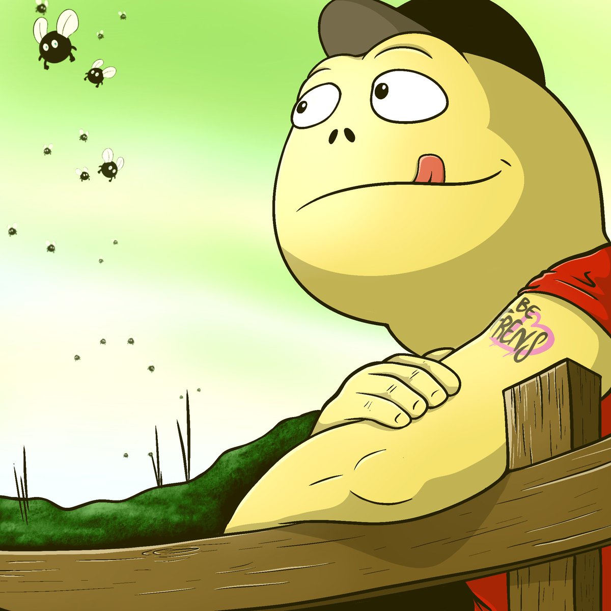 Toads dreaming fly... 🐸🪰

#toadfrens #flyfrens #Polygon