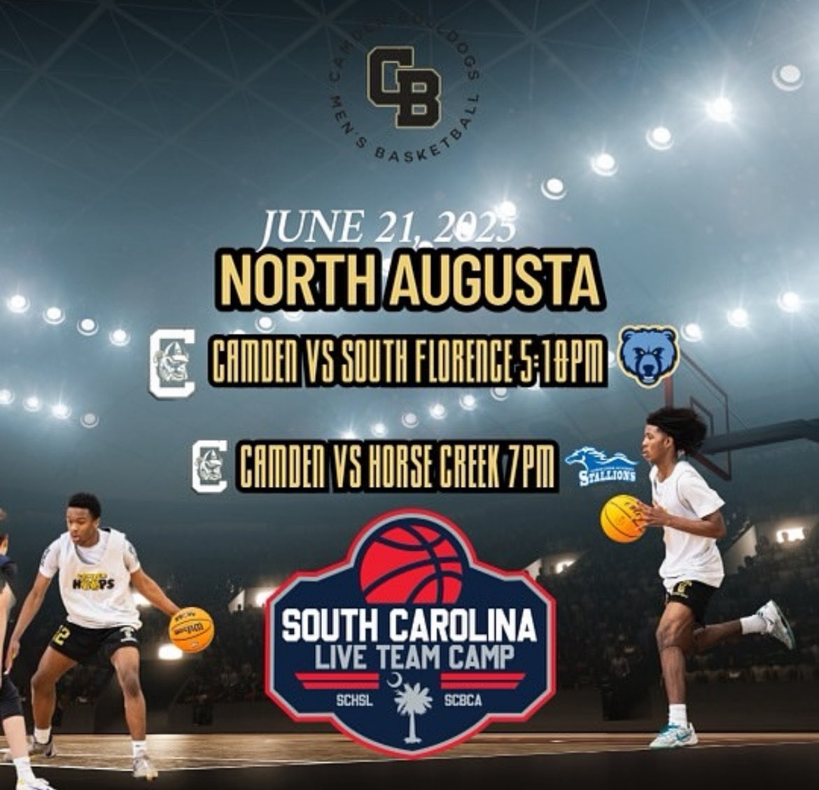 Come check me out 
Camden vs South Florence at 5:10 
Camden vs Horse creek at 7pm

<a href="/PrepHoopsSC/">Prep Hoops South Carolina</a> @DTUnFilUnCen247 <a href="/UpwardStarsPD/">Upward Stars Pee Dee</a> <a href="/_DatKellyBoy/">DJ Kelly</a> <a href="/camden_hoops/">Camden_Hoops</a>