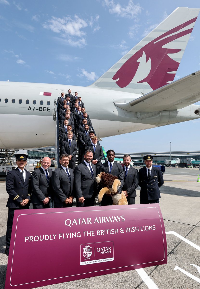 And away we go ✈️🇦🇺

#Lions2025 <a href="/qatarairways/">Qatar Airways</a>