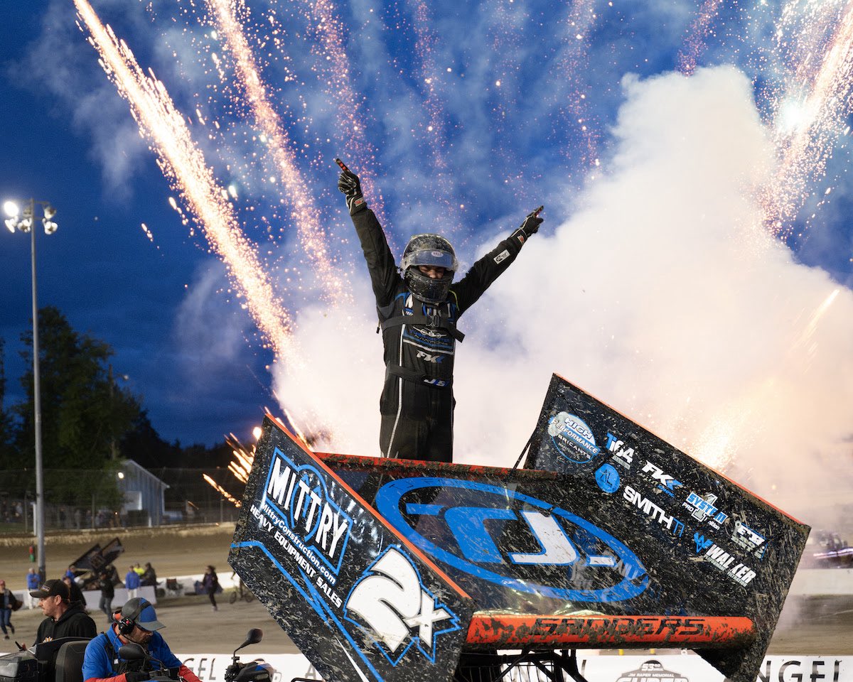 Congratulations to Justin Sanders on winning night 2 of super dirt cup! #TJForged