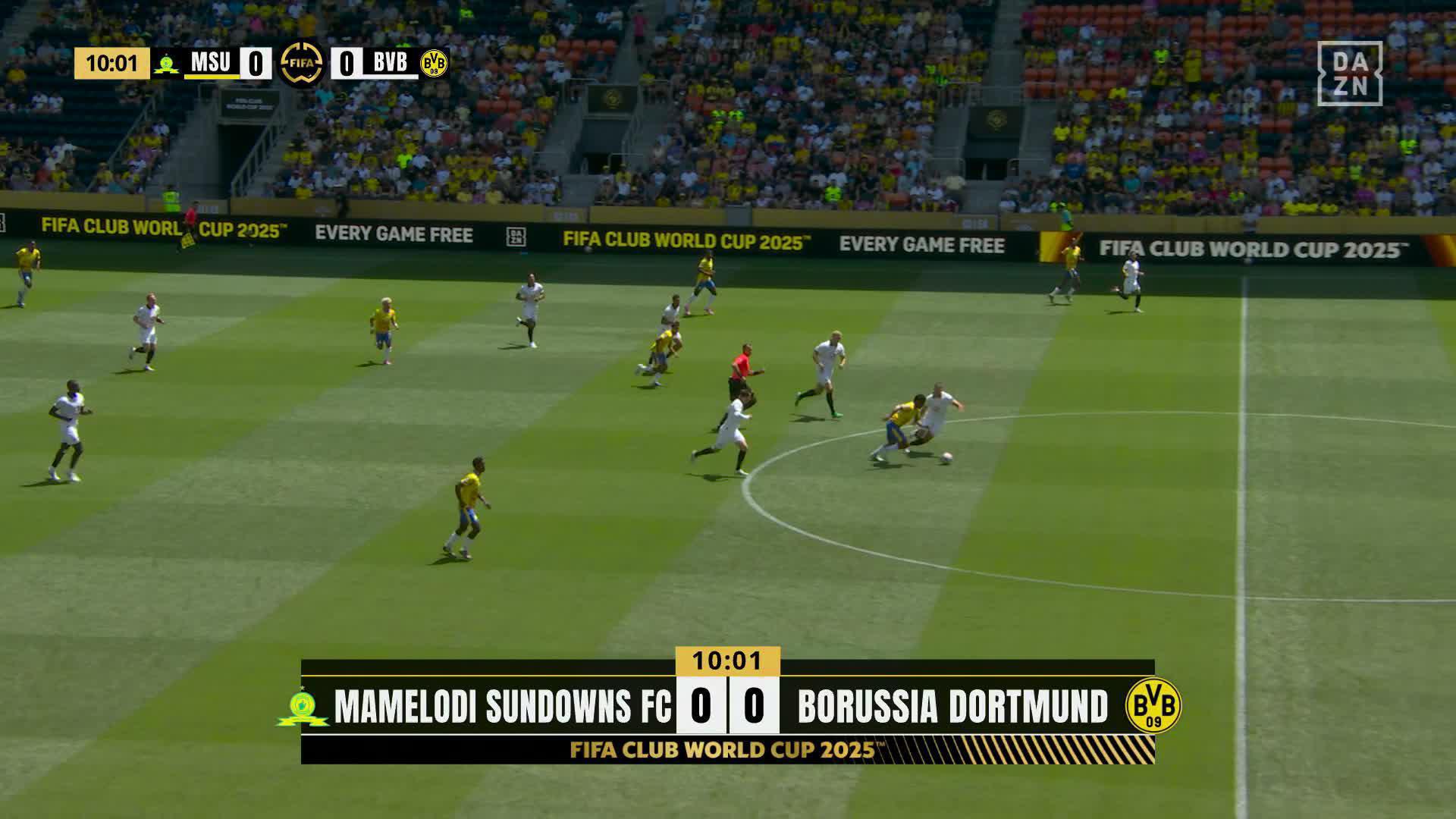10' @Masandawana take the lead through Ribeiro! Watch Mamelodi Sundowns FC vs Borussia Dortmund on @ssfootball #FIFACWC #MSUBVB