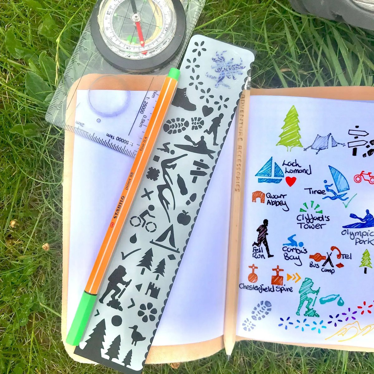 The Bookmark version of the #Adventure #Activities Stencil is great for taking out &amp; planning/recording your #DayTrips out. Shop: bit.ly/EtsyBJBMAdvent…
📒Plus many more designs in the Stencil Range in my Etsy Shop
