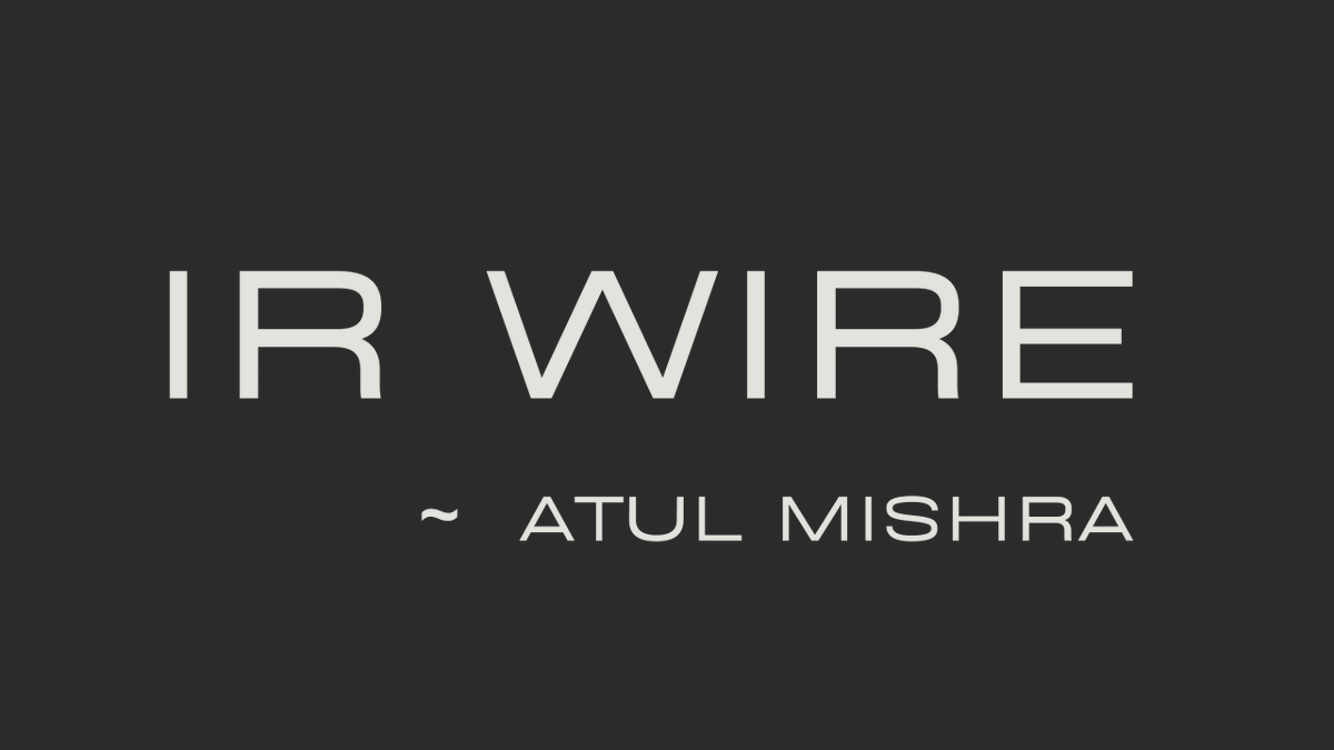atulm01's tweet image. I just started a Substack titled 'IR Wire'.
Will share my publications and brief notes on current affairs there.
Do subscribe!
Link: irwire.substack.com