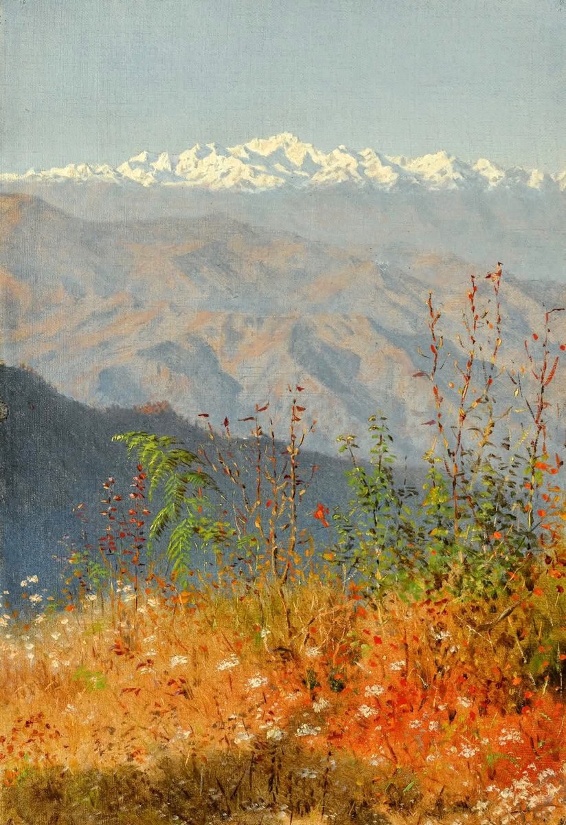 "Sunset In The Himalayas" [1879] by Vasily Vereshchagin