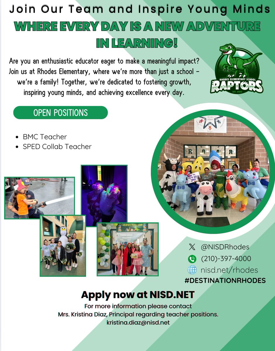 I am currently seeking passionate and dedicated professionals to join our Special Education team. If you or someone you know is interested in working at an amazing school with a supportive staff, strong leadership, and a commitment to student success, we’d love to hear from you.