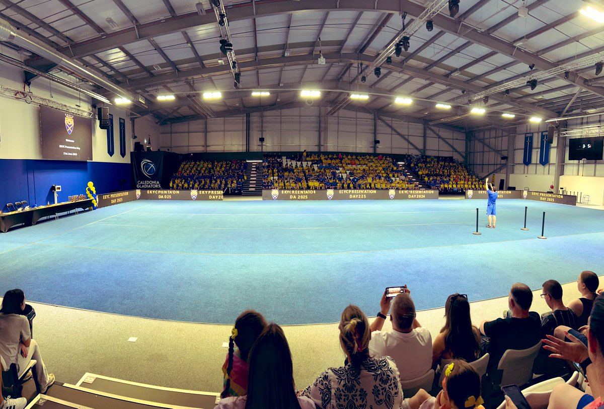 EKYC presentation day for Mila

Entire stand at the Caledonia Gladiators arena packed with youth players 👏