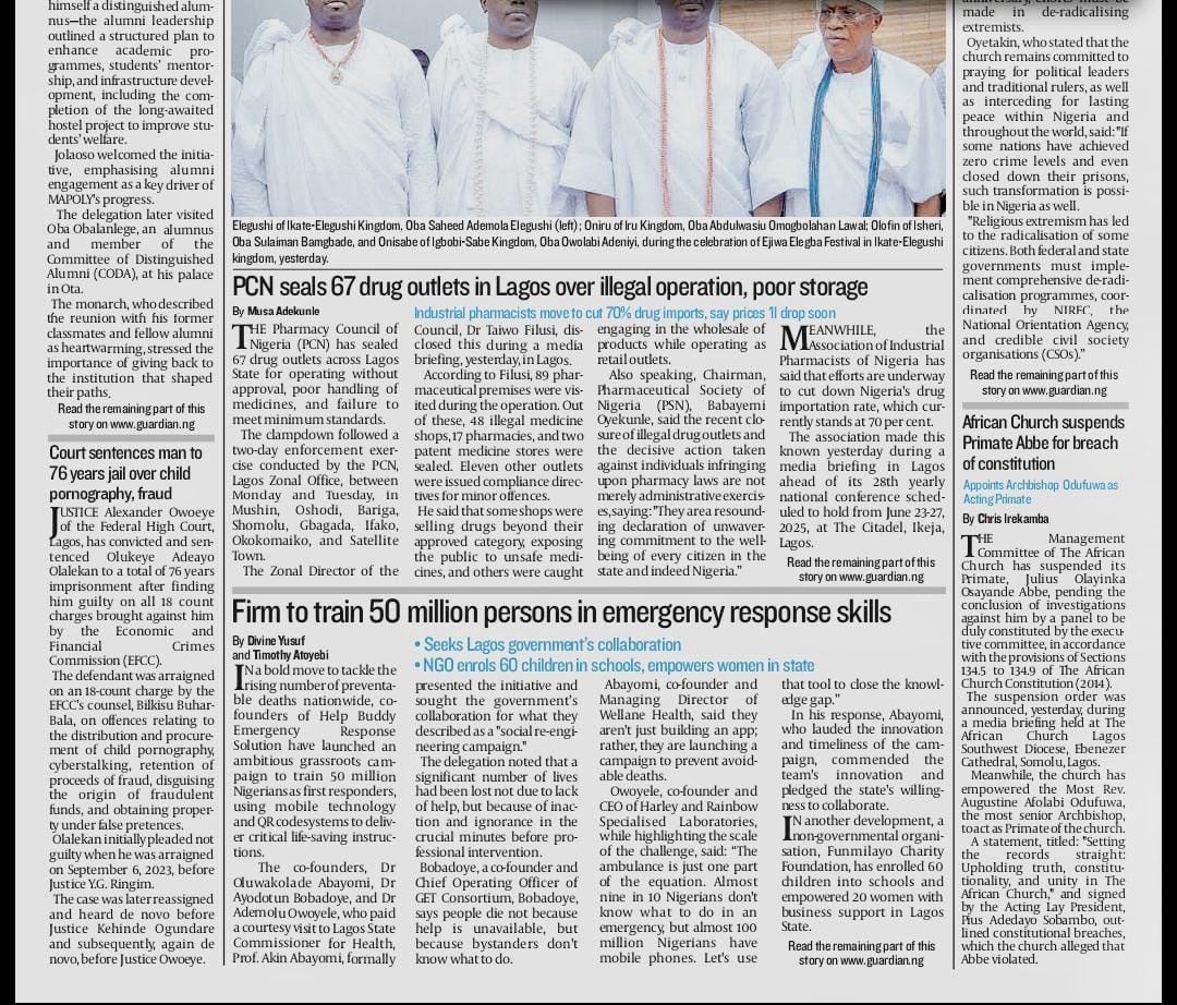 Help_buddynaija's tweet photo. 🚨 Help Buddy was featured in The Guardian (June 20, 2025):
“Firm to train 50 million persons in emergency response skills”

We’re on a mission to equip 50M Nigerians with life-saving skills using mobile tech &amp; QR codes.

Read more 👉 https://t.co/rjBgNfouB6

#helpbuddy https://t.co/J8ItAcPIMf
