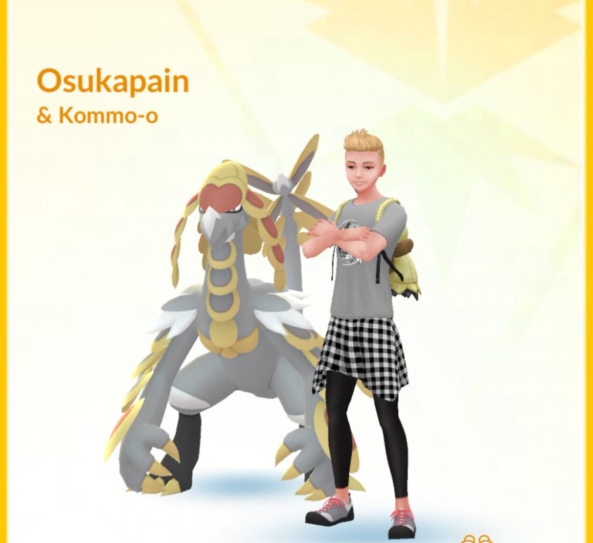 osukapain's tweet image. In celebration of the best comday of the year! #SavantSaturday brings you 
Jangmo-o line up styles! Happy comday everyone, wishing you all the best of luck ✨✨✨

#dripking
#pokemongo
#Stylesavant