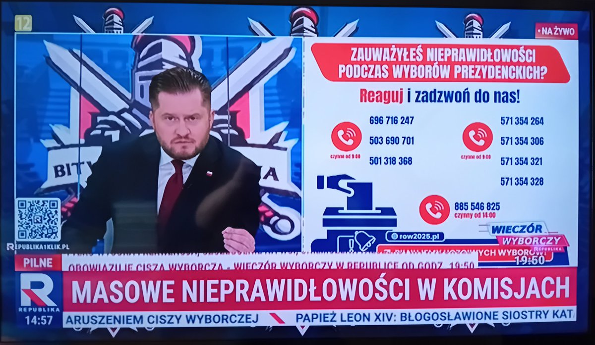 Chciałbym przypomnieć panu z PiS, że o masowych nieprawidłowościach w komisjach jako pierwsza alarmowała związana z jego partią TV Republika