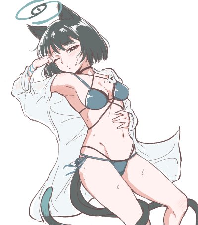 絵チャで描いた水着キキョウです 