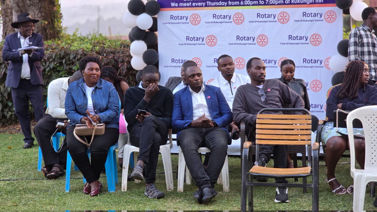 Live at the presidential installation of your mother club; Rotary club of Rukungiri Central. 
Our members have honored the occasion with physical presence.