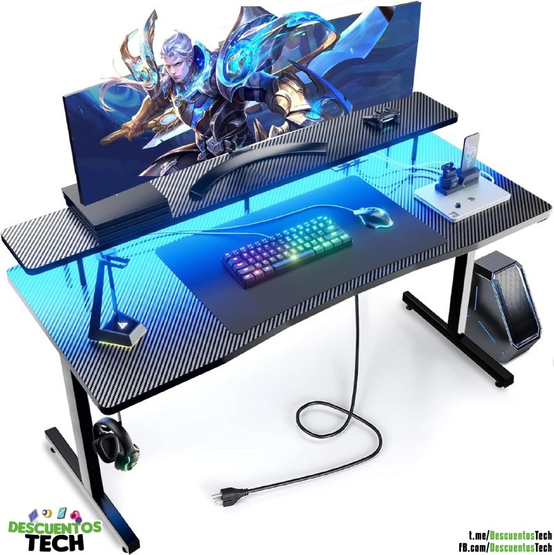 DescuentosTech_'s tweet image. #Escritorio ⚡️Oferta flash⚡️ $89 ✅ Envío gratis con Prime 🚛

Transforma tu espacio de trabajo con el Escritorio Gaming GTRACING 55&quot;. 
¡Aprovecha la oferta y mejora tu experiencia! 

🛒 Ver oferta: facebook.com/11158706850072… 
#Gaming #Descuentos