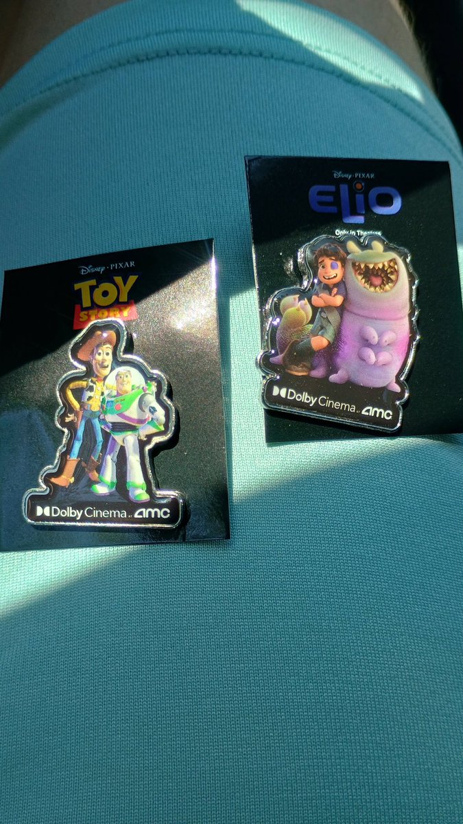 DustyTheApe's tweet image. Fan Event #18 this year #Elio๐ธ. Pixar Buddies Pin set Gift๐ป. Exclusive Elio & Gordon pin + Mystery Pin๐๐ซ. I got Toy Story, post your set in the commentsโฌ๏ธ. WE MAKE MOVIES BETTER!!๐ฆ๐ฟ๐๐๐๐ฟ๐ฆ #AMC @AMCTheatres @CEOAdam #AMCTheaters #Dolby #DolbyAtmos #DolbyCinema #FanEvent